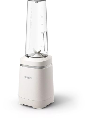 Philips Domestic Appliances Blender - Eco Conscious Edition, 350 W, technologie ProBlend, Tritan Renew, gobelet sans BPA, blanc satiné (HR2500/00)